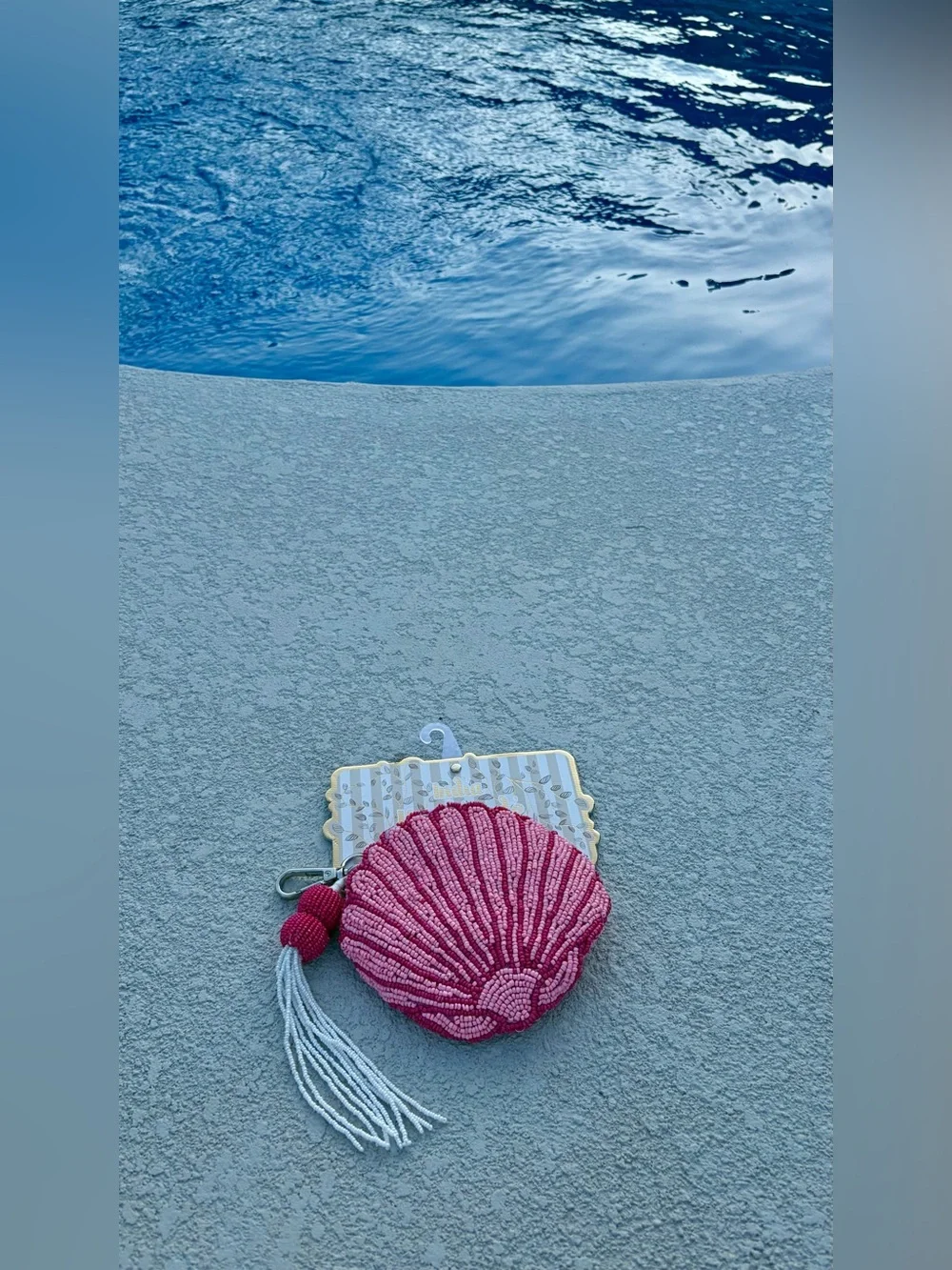 VIRAL BEADED BAG - PINK SEASHELL WALLET 2026